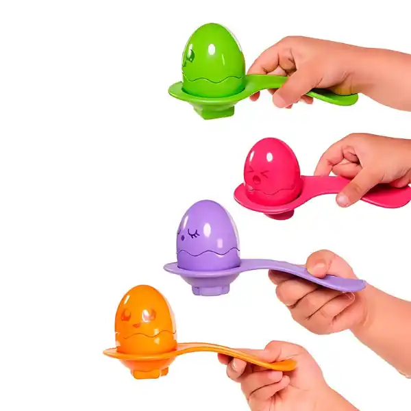 Развивающая игрушка Tomy — Яркие яйца с ложками