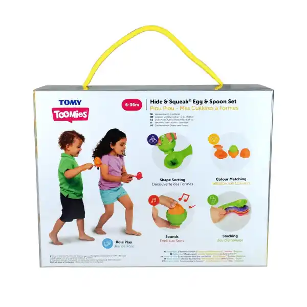 Развивающая игрушка Tomy — Яркие яйца с ложками
