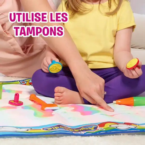 Игровой коврик для рисования водой «Цветная радуга»