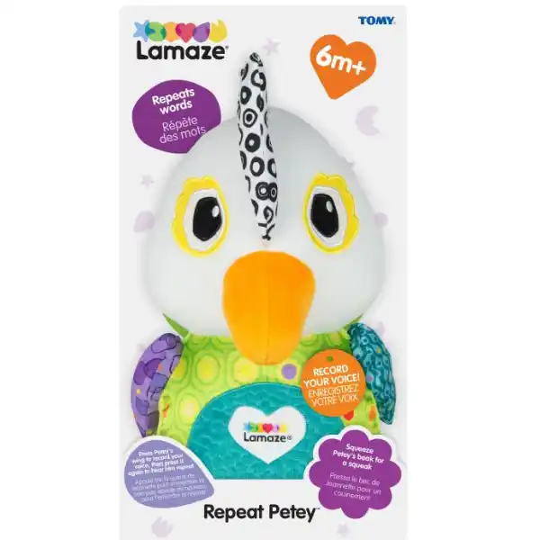 Развивающая мягкая игрушка со звуками «Попугай Petey»