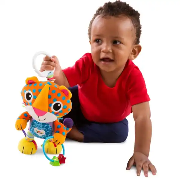 Развивающая мягкая игрушка со звенящими звуками «Леопард Лео»