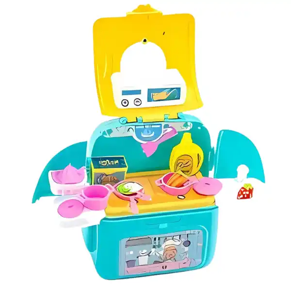 Set de joacă ,,Bucătărie” cu 12 articole și rucsac pentru depozitare