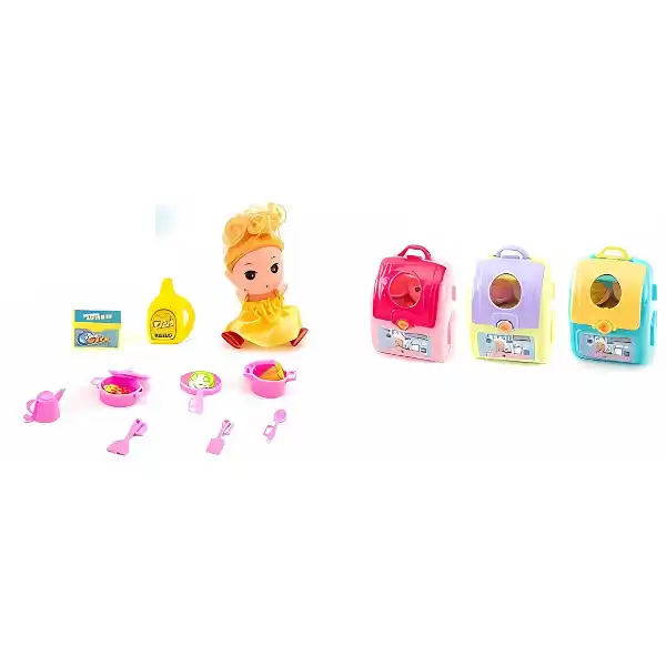 Set de joacă ,,Bucătărie” cu 12 articole și rucsac pentru depozitare