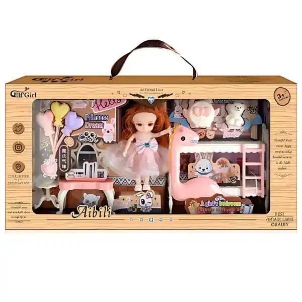 Игровой набор «Стильная спальня и кукла»