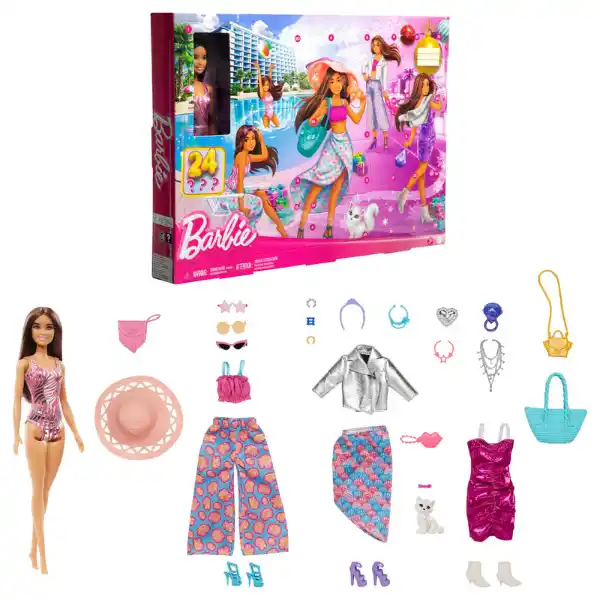 Календарь-адвент Barbie с 24 сюрпри..