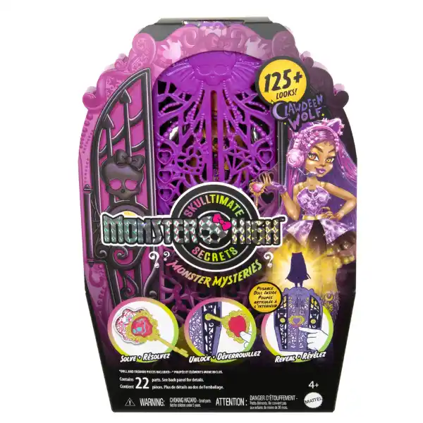 Set de joc Monster High „Clawdeen Wolf cu șifonier”, cu accesorii