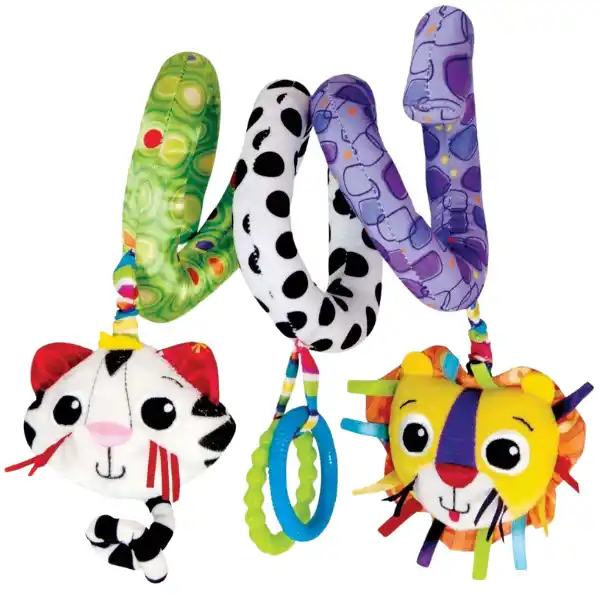 Развивающая мягкая игрушка со звуками «Спираль с активностями»