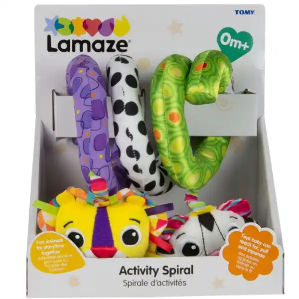 Развивающая мягкая игрушка со звуками «Спираль с активностями»