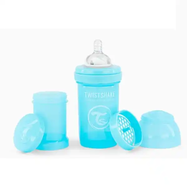 Бутылочка от коликов, Пастельный синий, 180 мл, 0+ месяцев