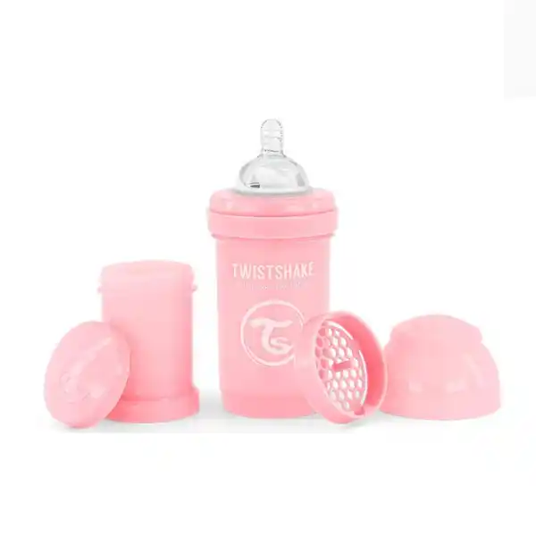 Бутылочка от коликов, Пастельный розовый, 180 мл, 0+ месяцев