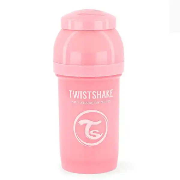 Бутылочка от коликов, Пастельный розовый, 180 мл, 0+ месяцев