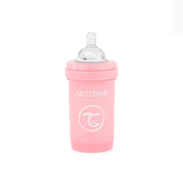 Бутылочка от коликов, Пастельный розовый, 180 мл, 0+ месяцев