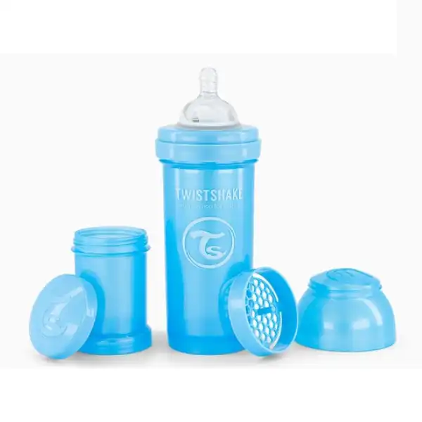 Biberon Anti-Colici, Albastră, 260 ml, 0+ luni