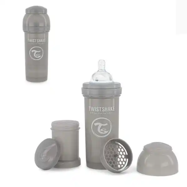 Бутылочка от коликов, серый, 260 мл, 0+ месяцев