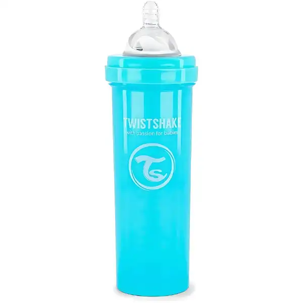 Бутылочка от коликов, Пастельный синий, 330 мл, 0+ месяцев