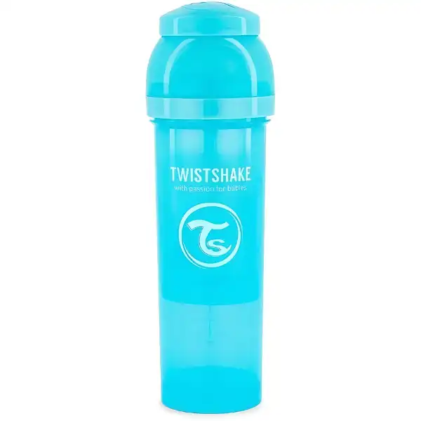 Бутылочка от коликов, Пастельный синий, 330 мл, 0+ месяцев