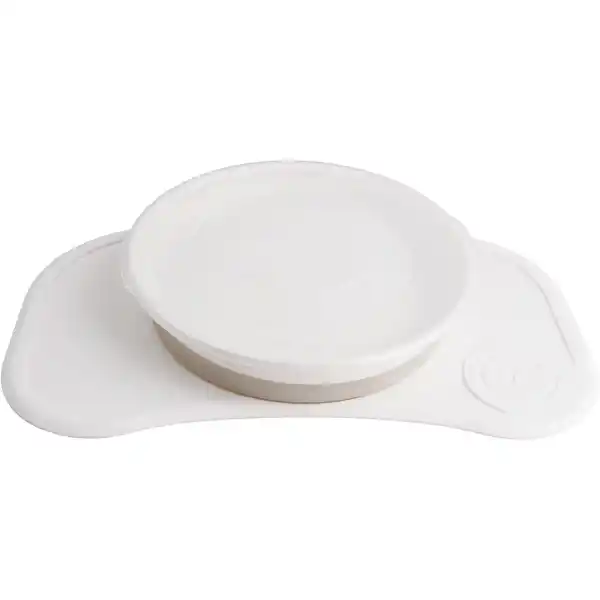 Антискользящий набор с тарелкой Twistshake Click-Mat, белый
