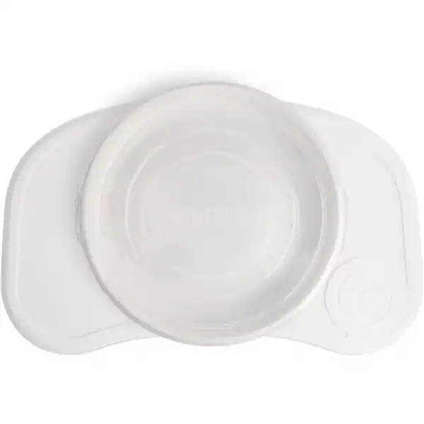 Антискользящий набор с тарелкой Twistshake Click-Mat, белый