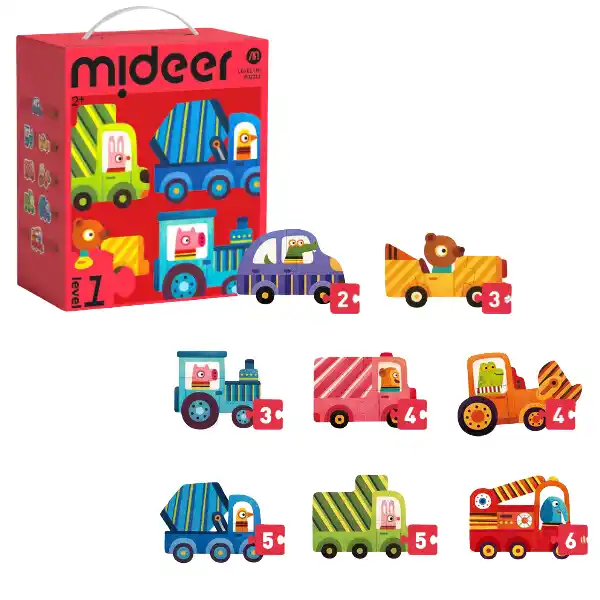 Seria de puzzle-uri „Transport”, 8 în 1, nivelul 1