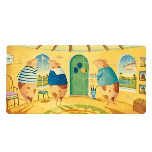 Puzzle cu basme ilustrate „Trei purceluși”, 36 elem.