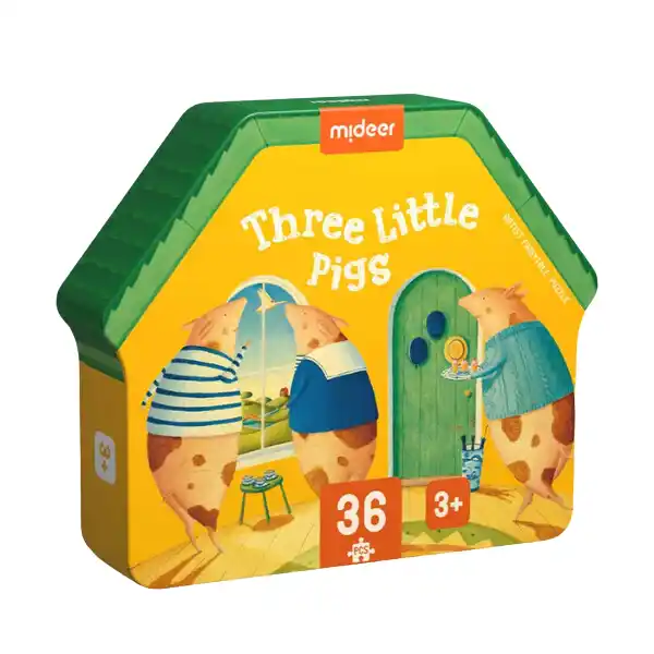 Puzzle cu basme ilustrate „Trei purceluși”, 36 elem.