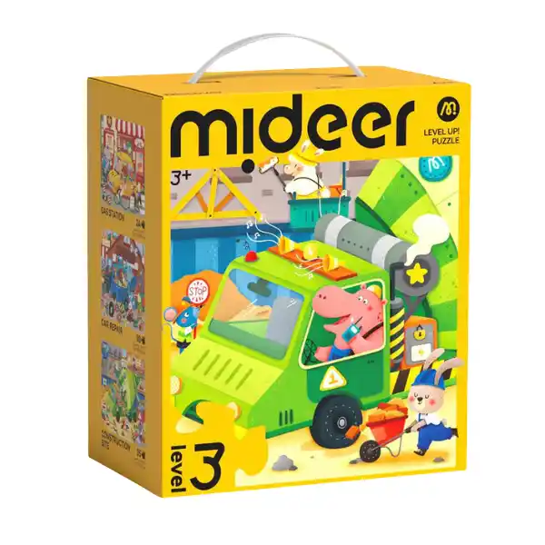 Seria de puzzle-uri „Transportul Urban”, 3 în 1, nivelul 3