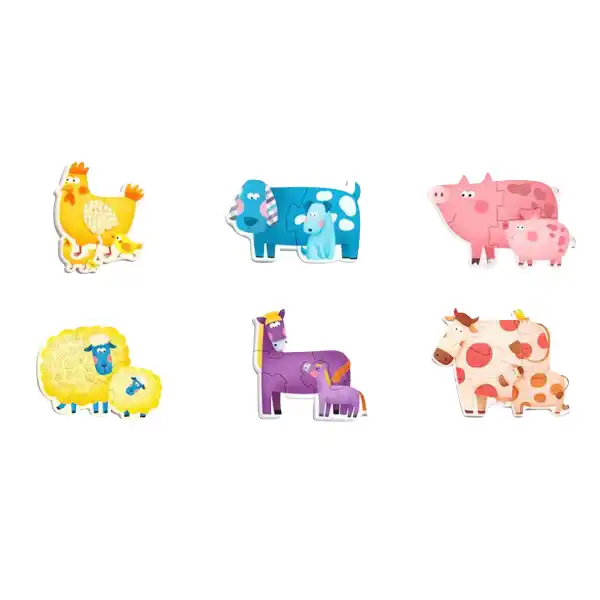 Primul Puzzle  „Animăluțe”, 6 în 1