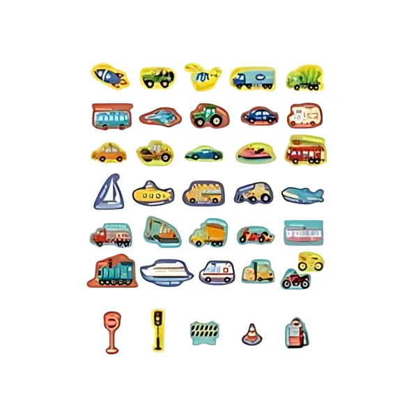 Figure magnetice „Transport”, 36 elem.