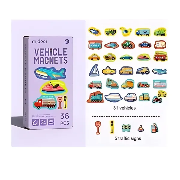 Figure magnetice „Transport”, 36 elem.