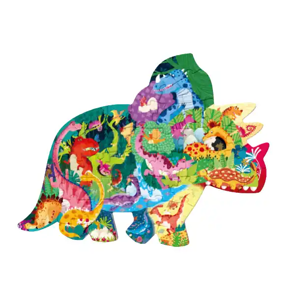 Puzzle în formă de animal „Valea Dinozaurului Fericit”, 48 elem.