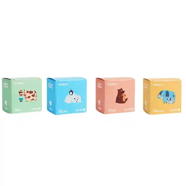 Seria de puzzle-uri „Animăluțe”, 4 în 1