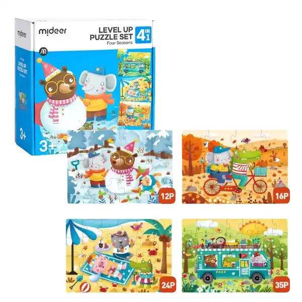 Seria de puzzle-uri „Cele Patru Anotimpuri”, 4 în 1