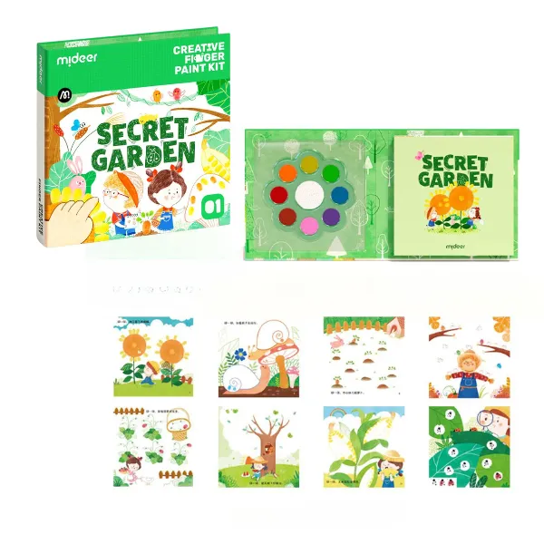 Set de Creație și Pictură cu Degetele „Grădina Secretă”