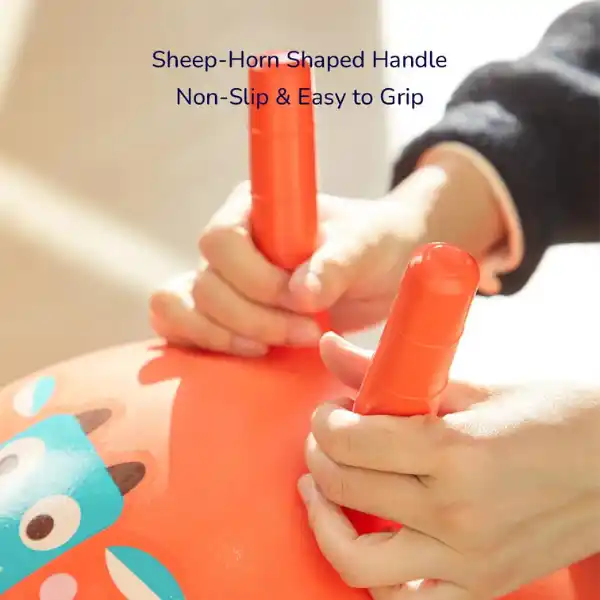 Сенсорный мяч для прыжков с насосом «Корова Му-му»