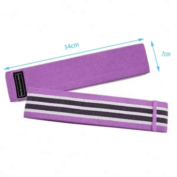 Set de 3 benzi fitness din latex pentru yoga, 7 cm lățime