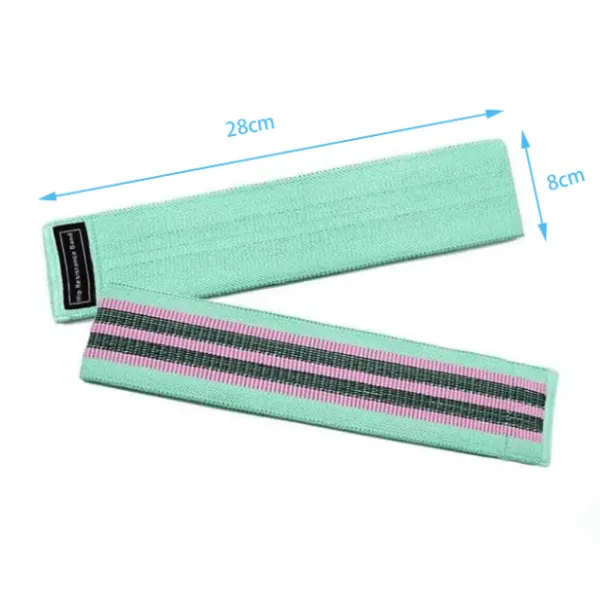 Set de 3 benzi fitness din latex pentru yoga, 7 cm lățime