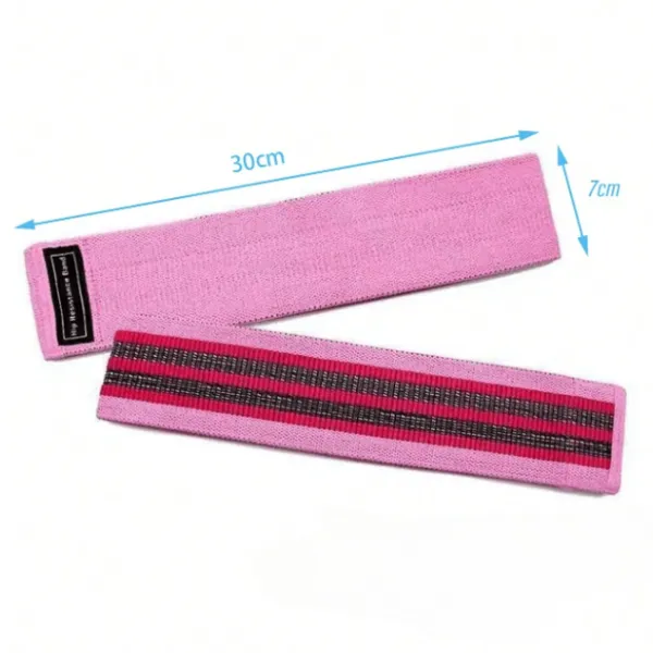 Set de 3 benzi fitness din latex pentru yoga, 7 cm lățime
