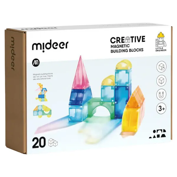 Set de construcție magnetic, 20 elem.