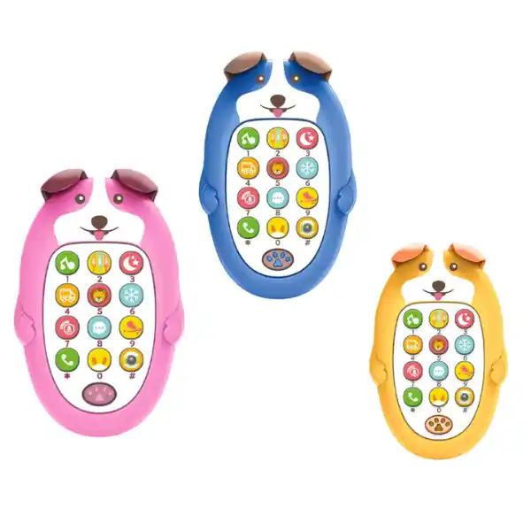 Telefon de jucărie câine cu butoane și efecte sonore