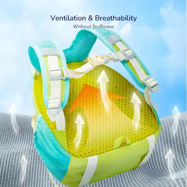 Детский рюкзак 3 в 1, зелёный, размер M