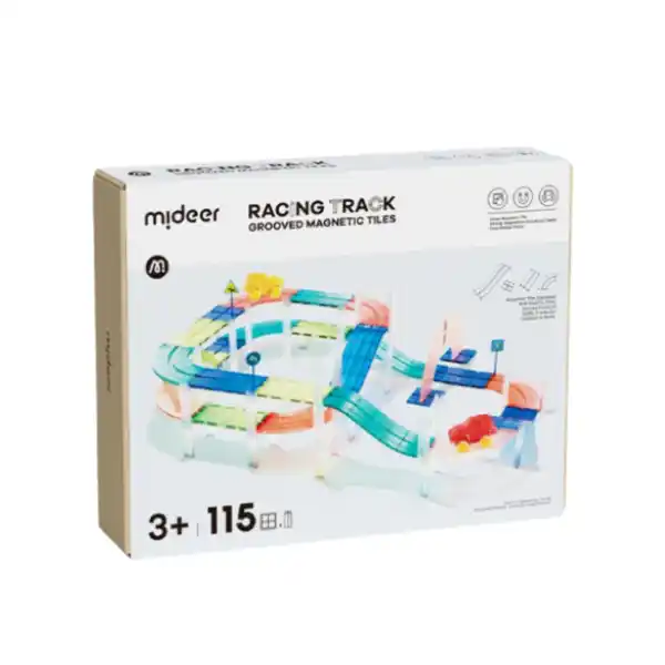 Магнитный конструктор «Гоночная трасса», 115 шт.