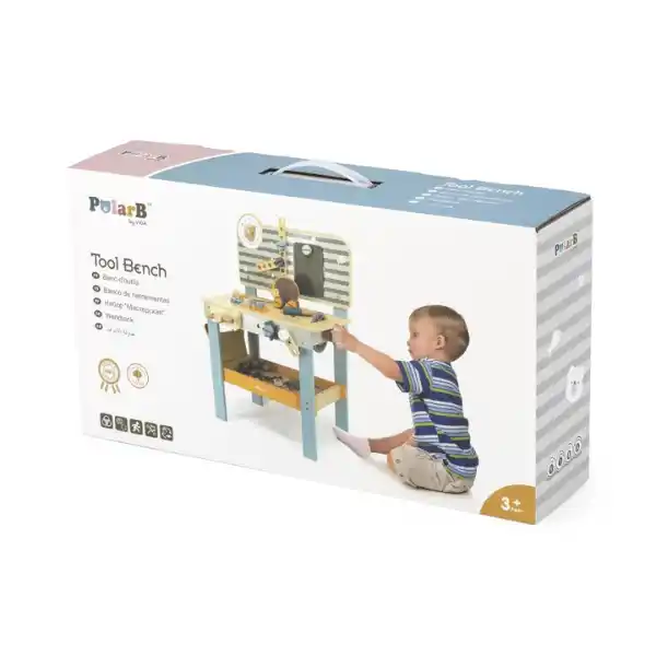 Set din lemn „Masa de lucru cu unelte”