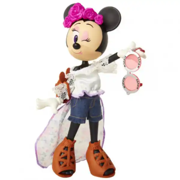 Papusa Minnie Mouse cu cu Bentita cu Flori