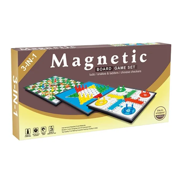 Joc de masă „Ludo, Șerpi și Scări, Șah Chinezesc”, 3in1