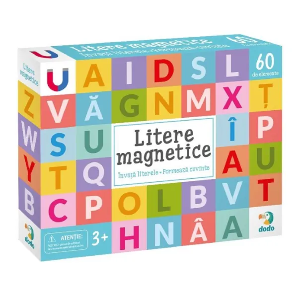 Joc magnetic „Alfabet”, 60 el. (ro)