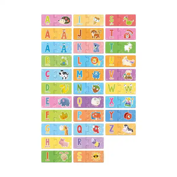 Joc magnetic „Alfabet”, 31×2 el. (ro)