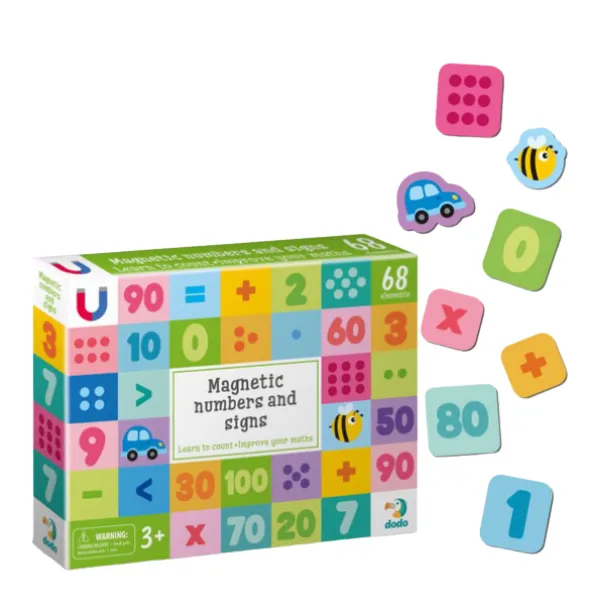 Joc magnetic „Cifre și semne”, 68 elem.