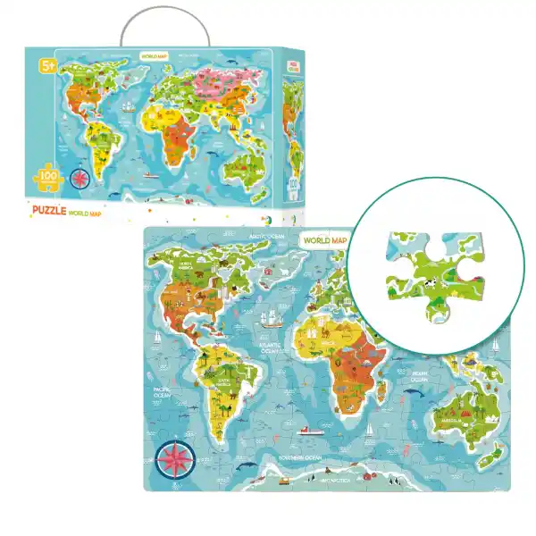 Пазл «Карта Мира», 100 элем.