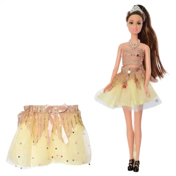 Set de joc: păpușa „EMILY” + fustă pentru copil