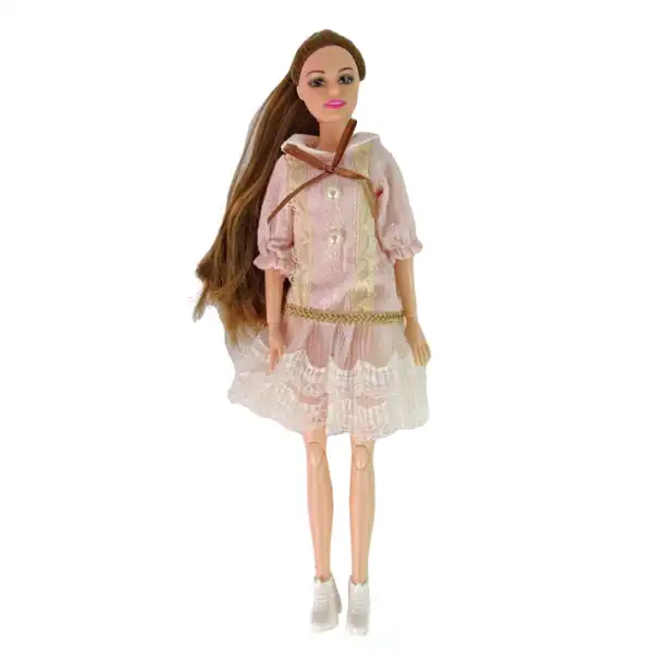 Păpușa Emily cu bicicletă